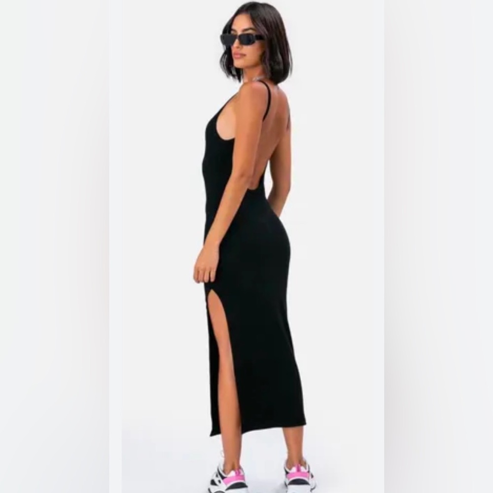 Adika backless midi dress